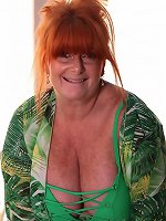 Busty 57yo Ginger Melanie is Home for the Holidays!